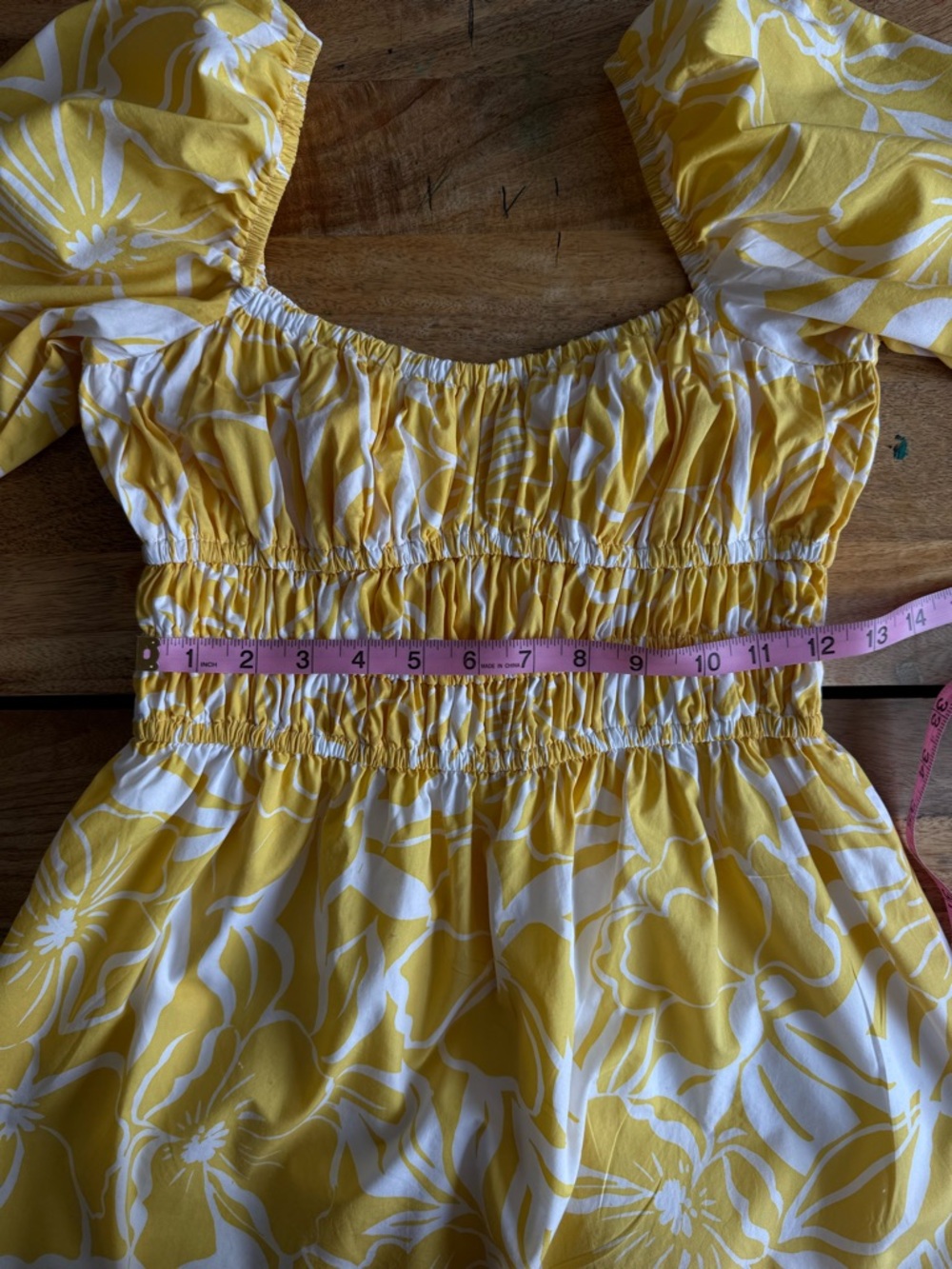 Faithfull Marinelli Floral Mini Dress Yellow Romantic Summer, S - Picture 8 of 13